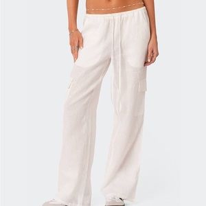 Edikted Cargo Linen Pant